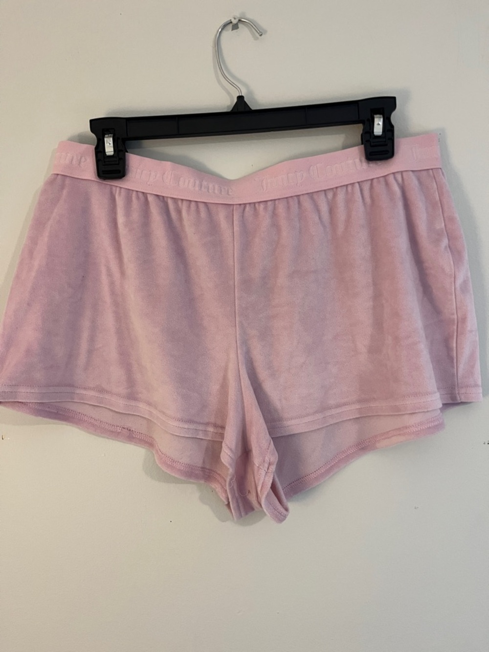 Juicy Couture Light Pink Velour Lounge Shorts